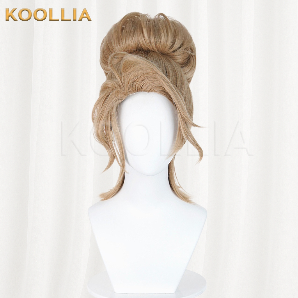 Identity V Air Force Light Milk Tea Linen Gold Basic Wig