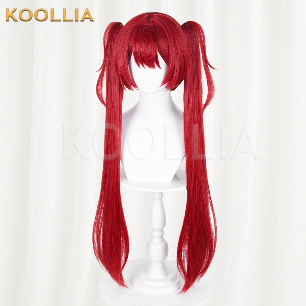 Honor of Kings Angela Solid Bright Red Basic Wig