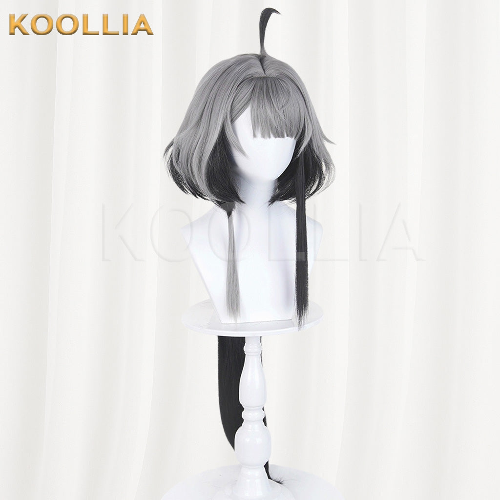 Arknights Endfield Tang Tang Grey Black Gradient Basic Wig