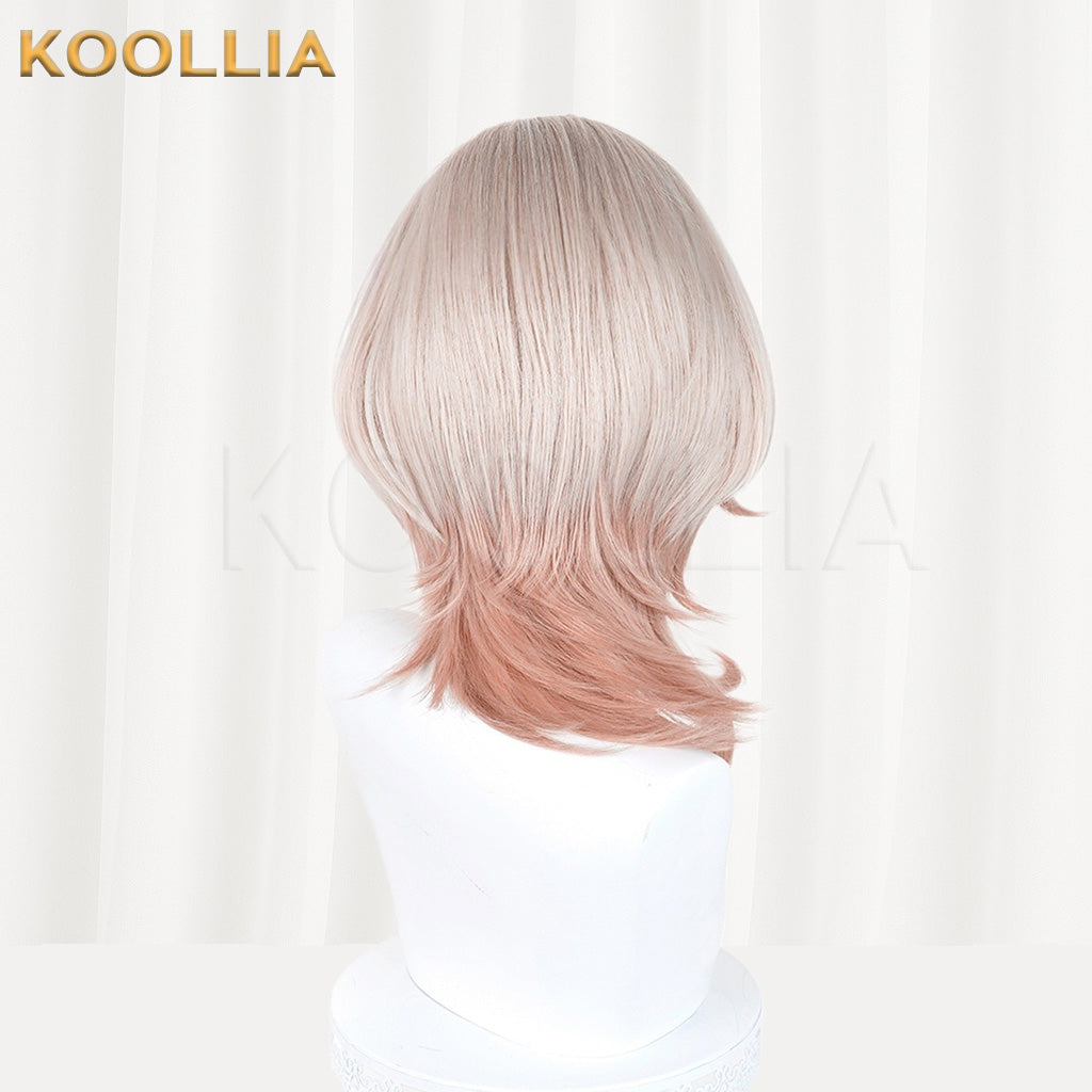 Honkai Star Rail Kusaba Light Pink Gradient Layered Curly Basic Wig