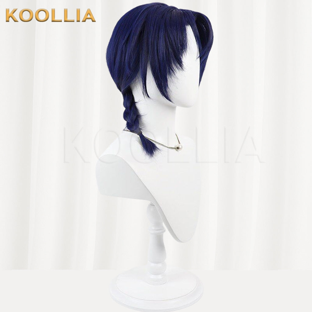 Nijisanji Hanakago Tsubasa Navy Blue Basic Wig
