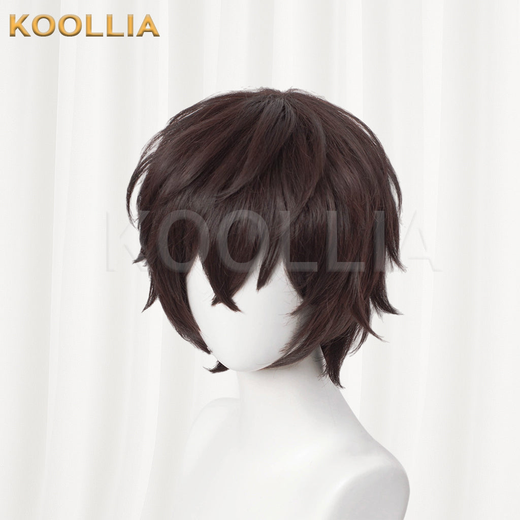 Bungo Stray Dogs Dazai Osamu Short Brown Hair Basic Wig