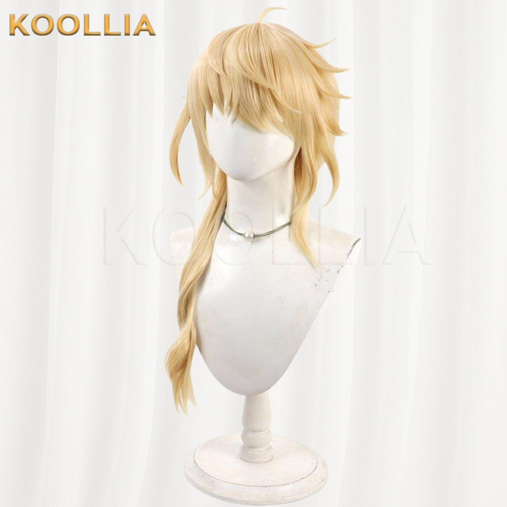 Touken Ranbu Ichimonji Norimune Golden Yellow Medium Short Basic Wig