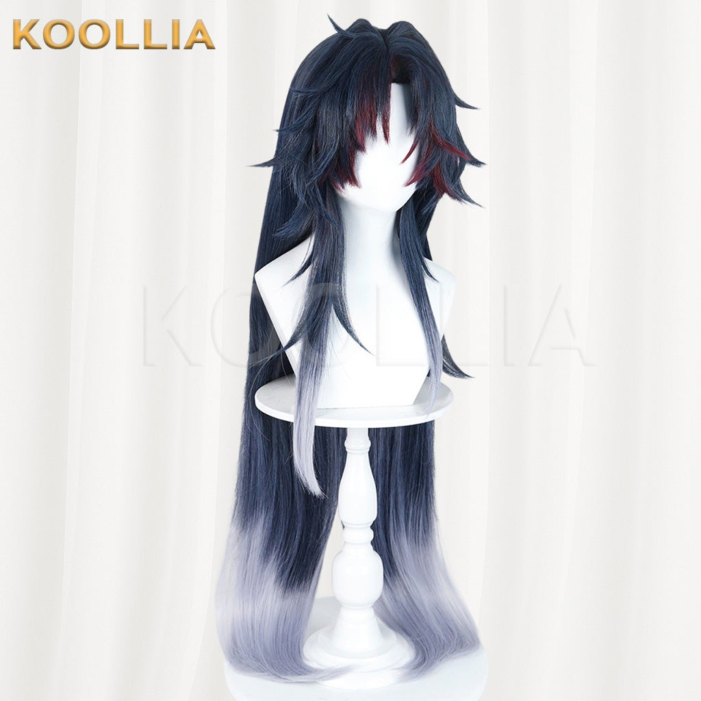 Honkai: Star Rail Blade Black Blue Gradient Basic Wig
