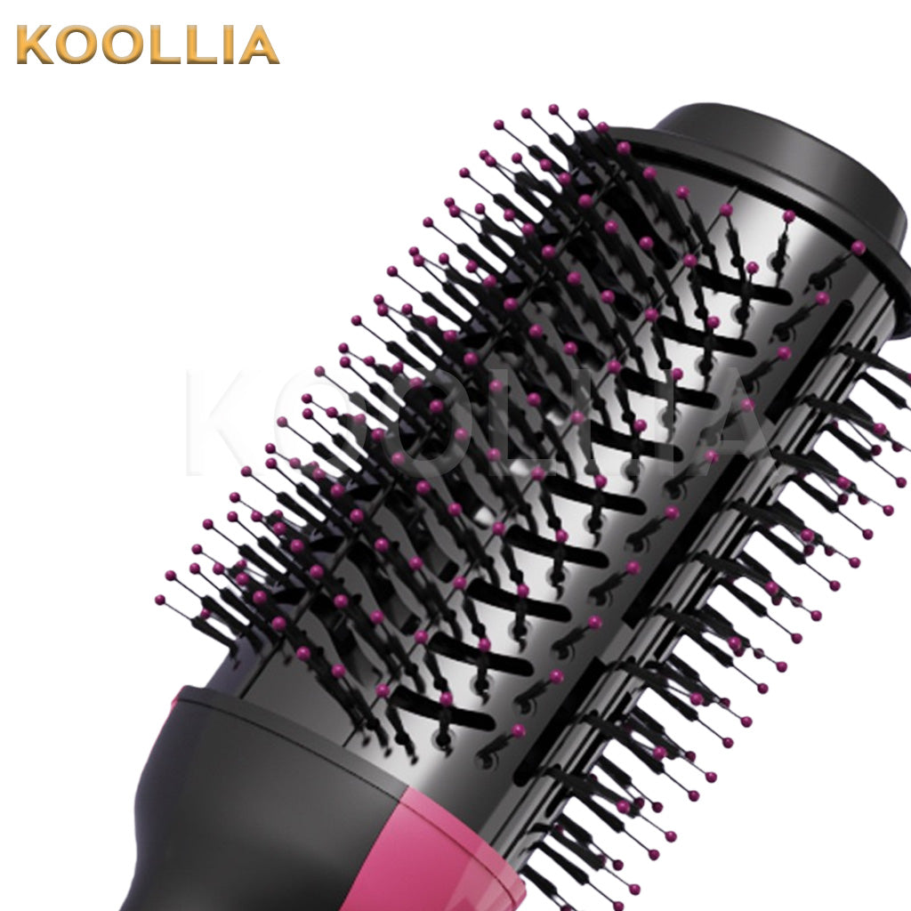 3-in-1 Hot Air Styler Brush Hair Dryer Volumizer Straightener Curler