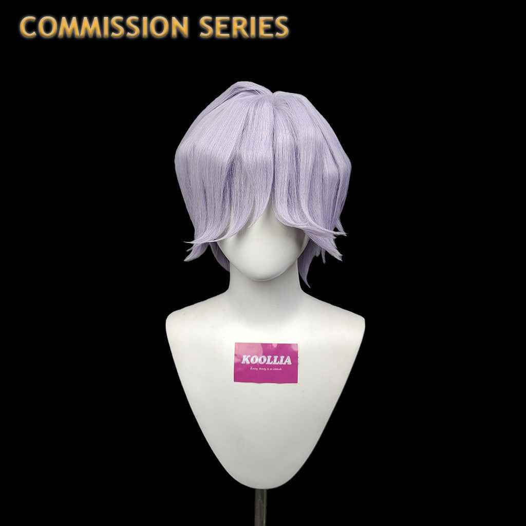 Mystery Saja, Kpop Demon Hunters, lavender bangs, styled cosplay wig(Pre Order)
