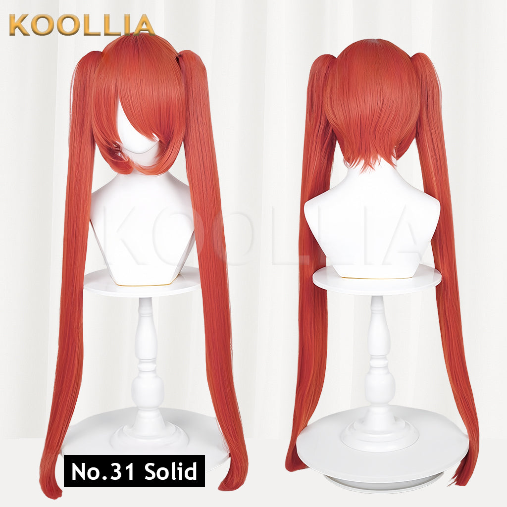 All-purpose Wig Hatsune Miku Twintails With Tiger Mouth Clip