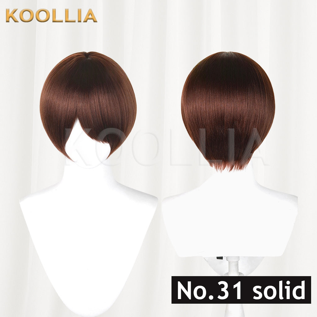 All-purpose 30cm Fluffy Mixed Fiber Short Hair Heat Resistant Basic Wig