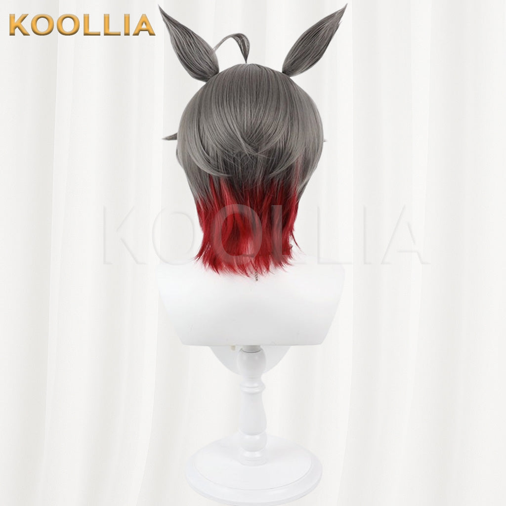 Uma Musume Pretty Derby Rose Kingdom Grey to Red Gradient Basic Wig