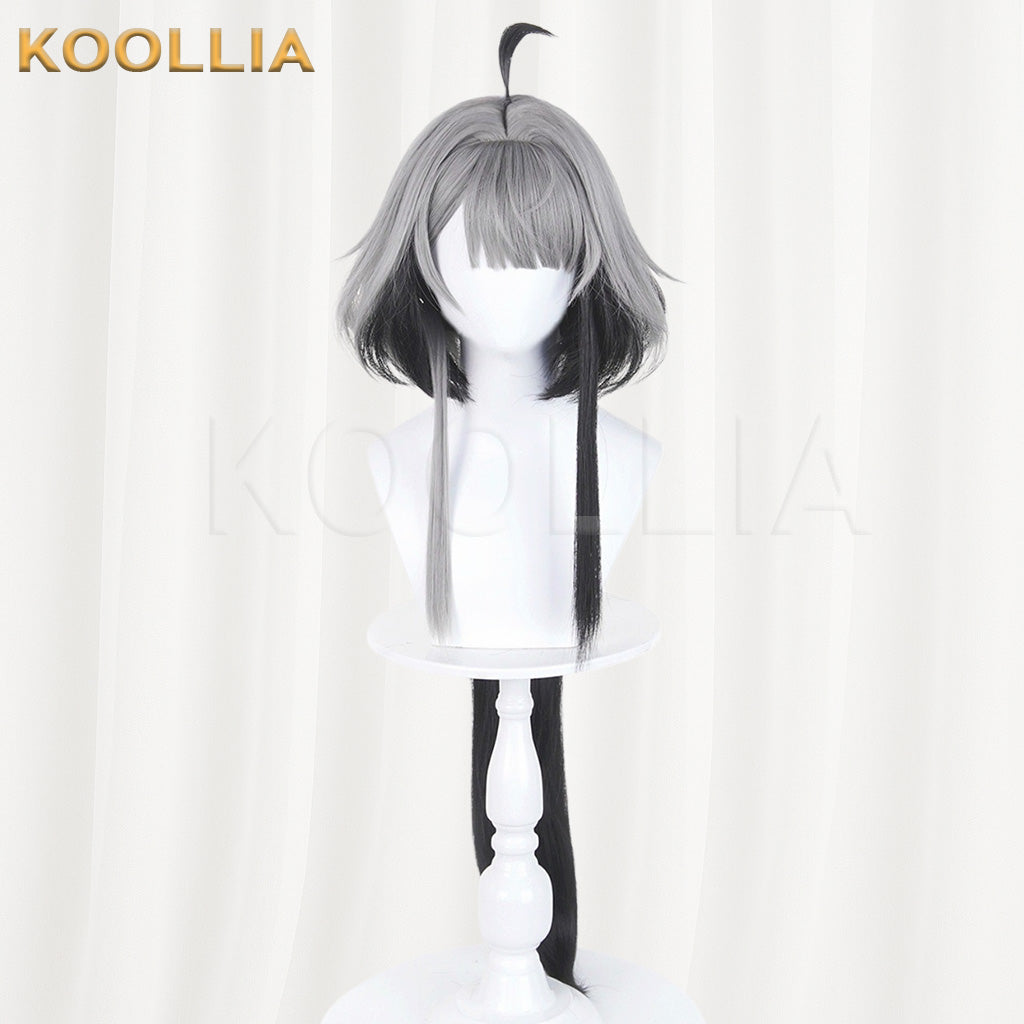 Arknights Endfield Tang Tang Grey Black Gradient Basic Wig