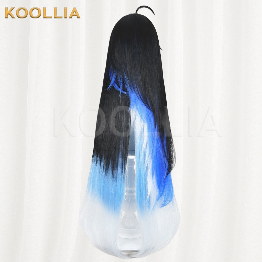 Wuthering Waves Yangyang Black To Blue White Ombre Basic Wig