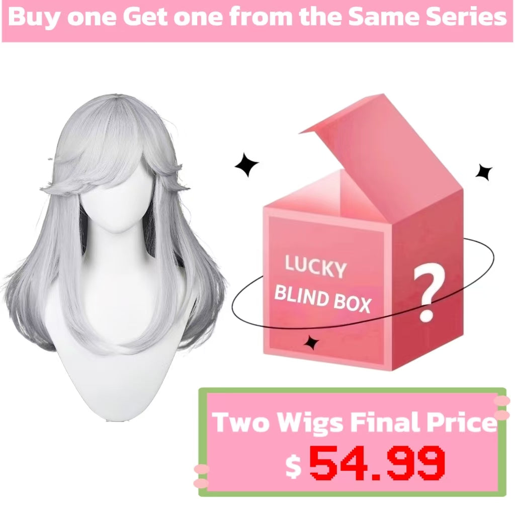 Genshin Impact Cyno Long White Hair Basic Wig