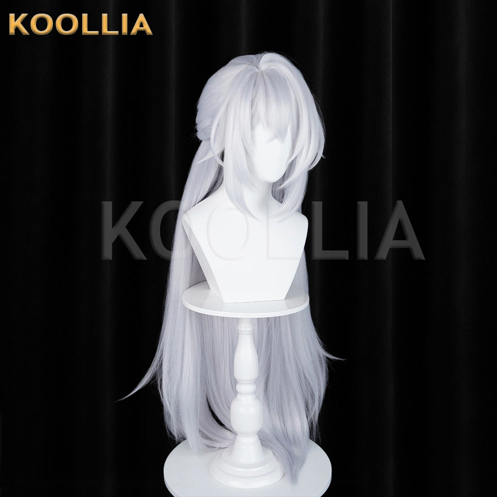 Zenless Zone Zero Severian Pure White Layered Curly Braid Basic Wig