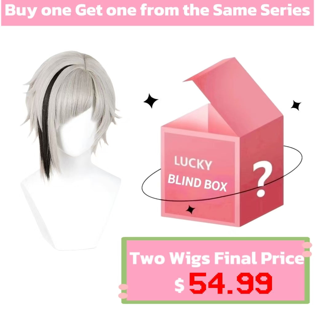 Bungo Stray Dogs Nakajima Atsushi Short Silver Hair Basic Wig