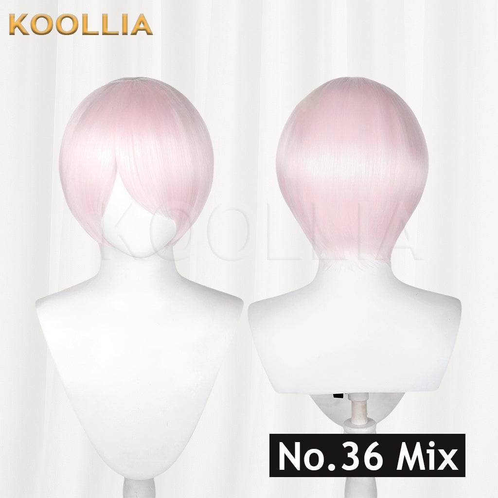 All-purpose 30cm Fluffy Mixed Fiber Short Hair Heat Resistant Basic Wig