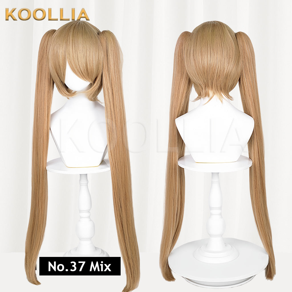 All-purpose Wig Hatsune Miku Twintails With Tiger Mouth Clip
