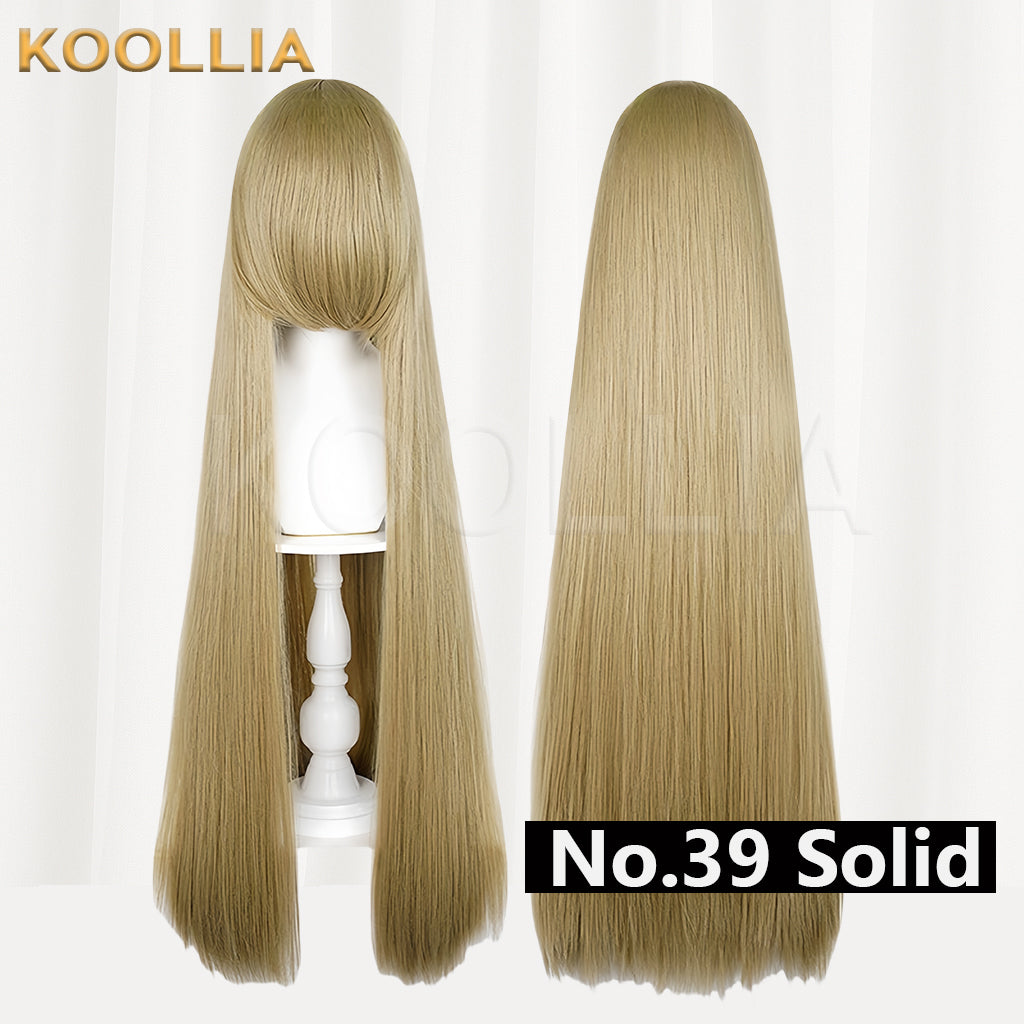 Thickened High-Density 100cm All-Purpose Long Straight Wig(Around 600g)