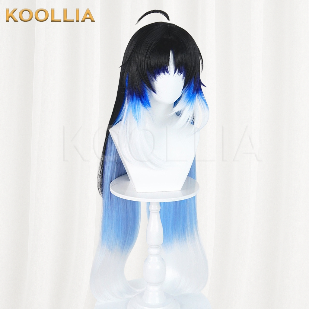Wuthering Waves Yangyang Black To Blue White Ombre Basic Wig