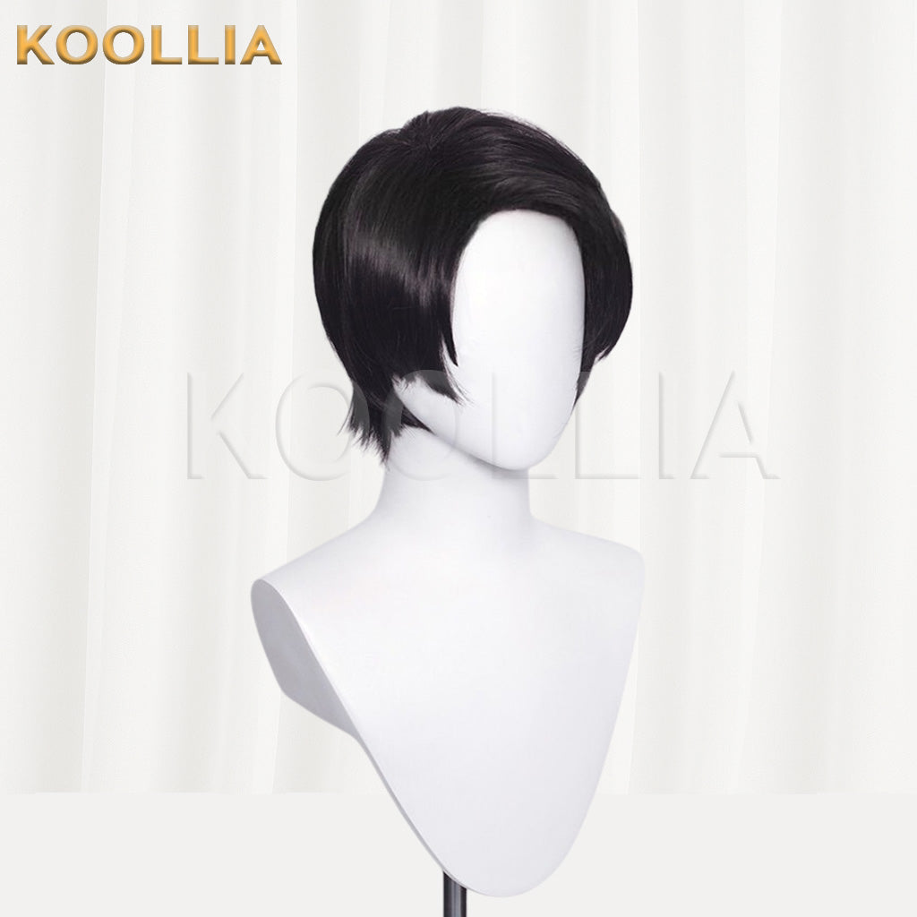 Jujutsu Kaisen Yuta Okkotsu Jet Black 3:7 Parted Short Basic Wig