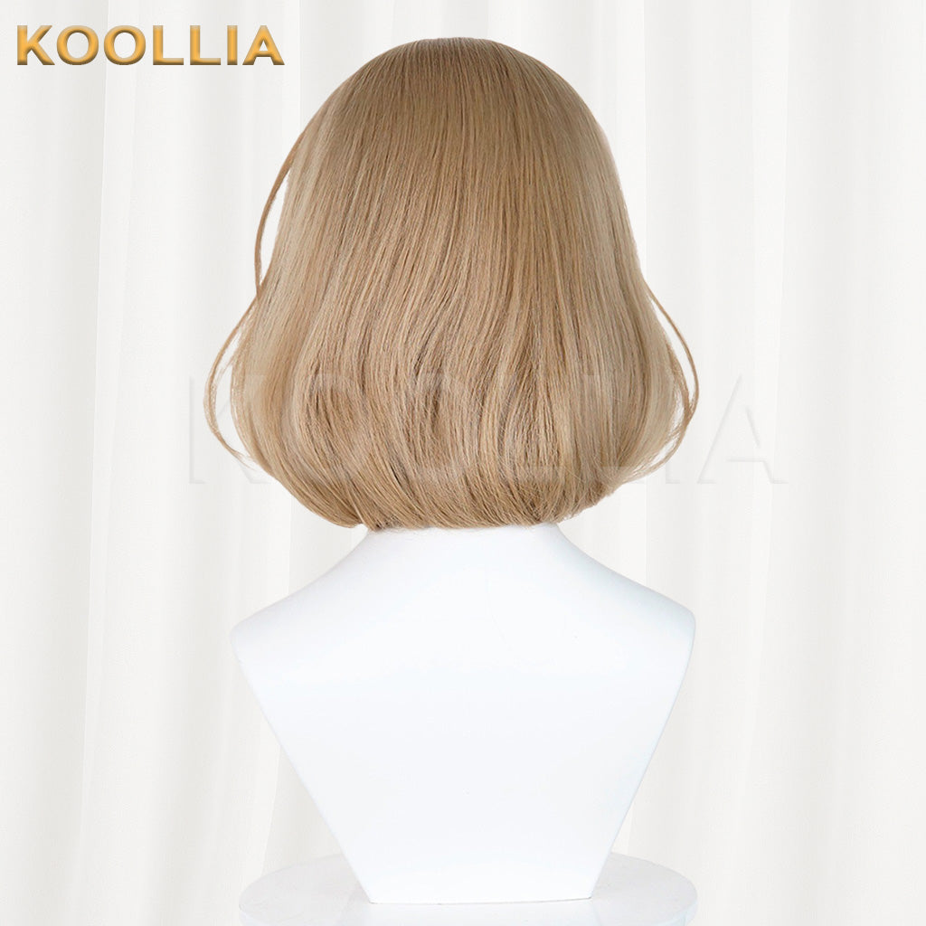 NIKKE Anis Light Brown Linen Basic Wig