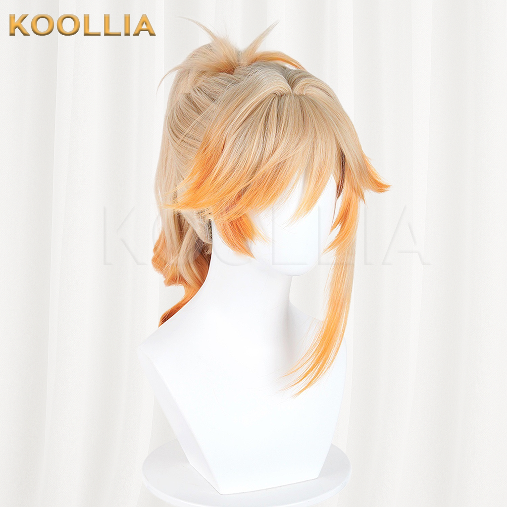 Honor of Kings Mayene Light Blonde & Orange Ombre Basic Wig