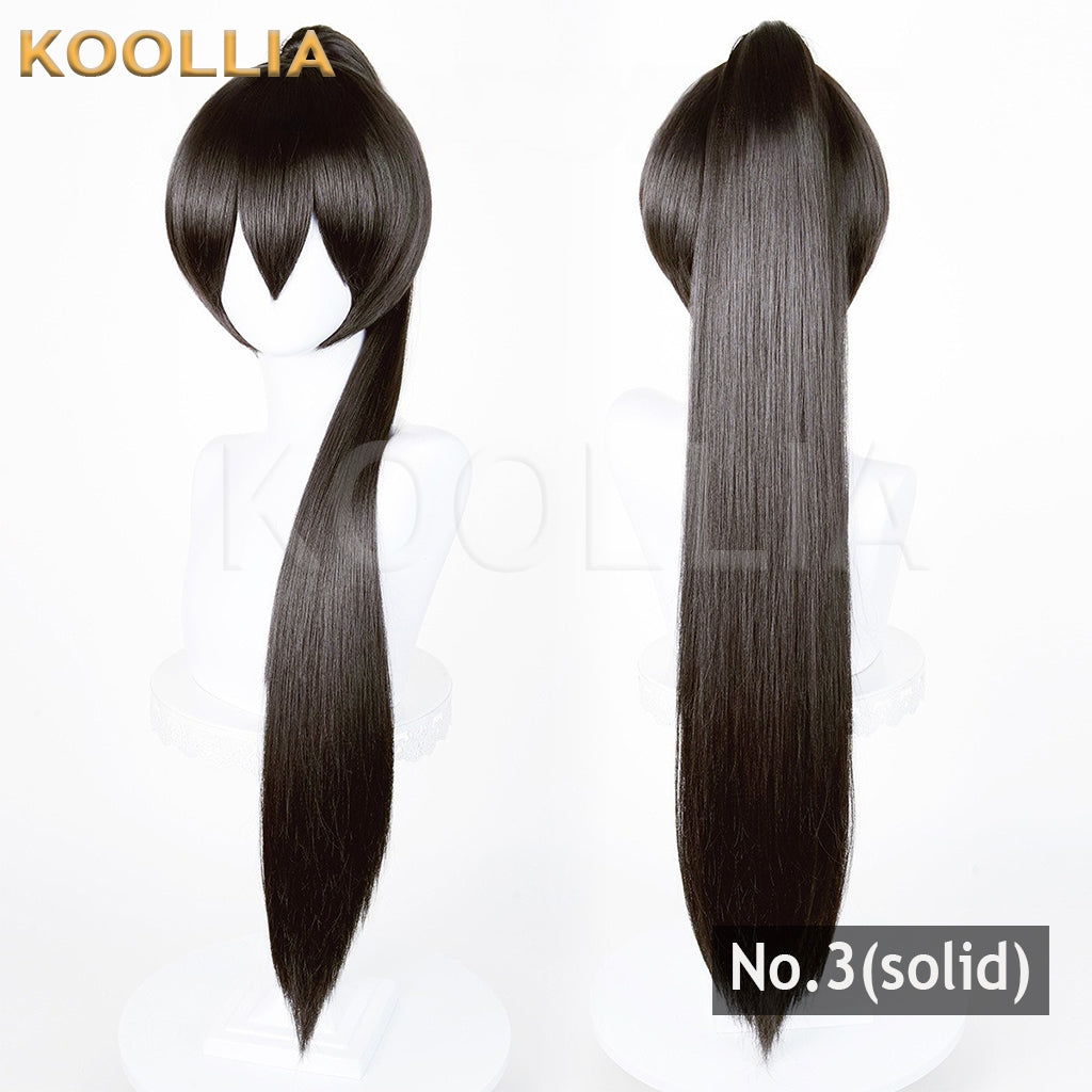 All-purpose 80cm Thick Fluffy Corn Fiber Ponytail with Tiger Mouth Clip