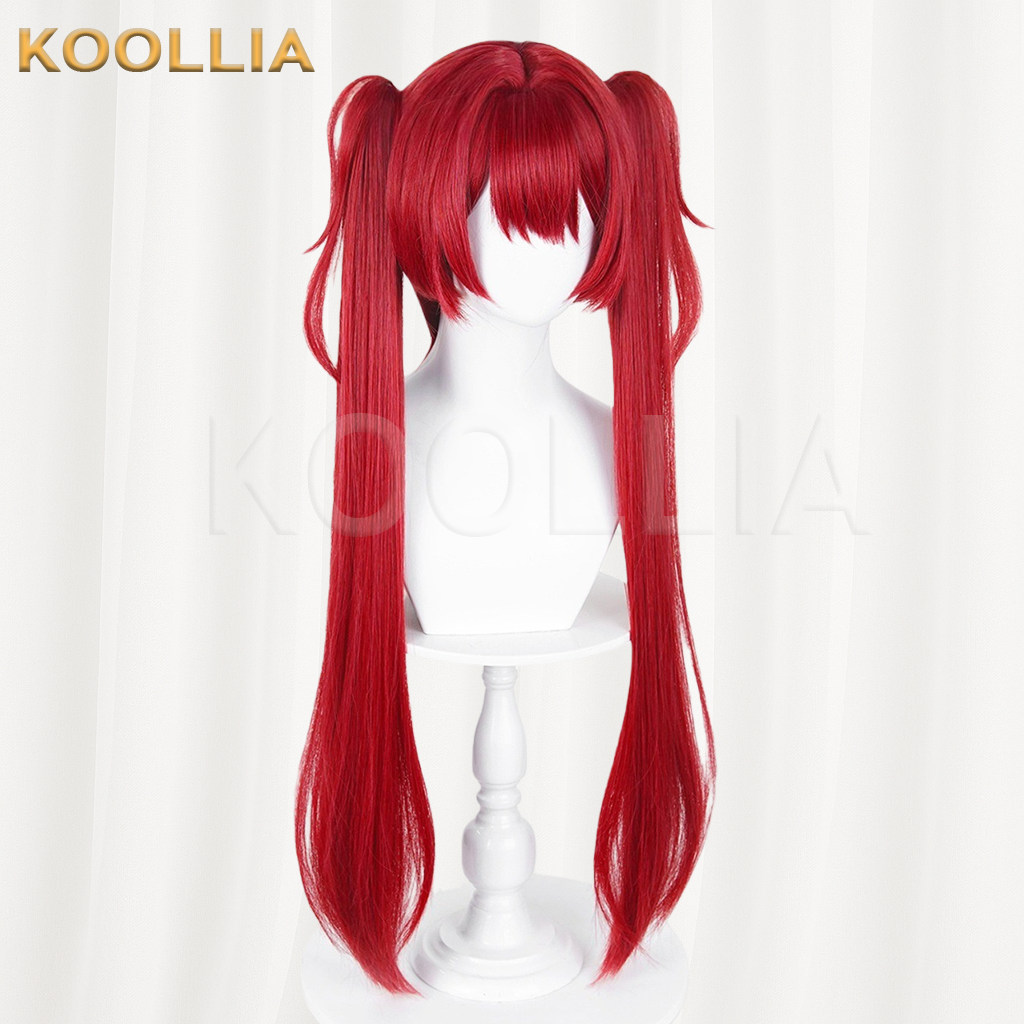 Honor of Kings Angela Solid Bright Red Basic Wig