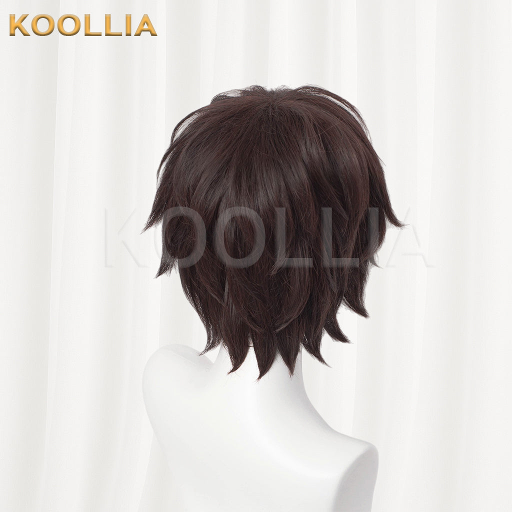 Bungo Stray Dogs Dazai Osamu Short Brown Hair Basic Wig