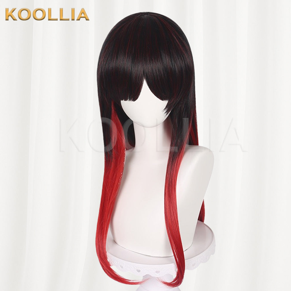 Wind Breaker Wind Blake Black‑Red Gradient Basic Wig