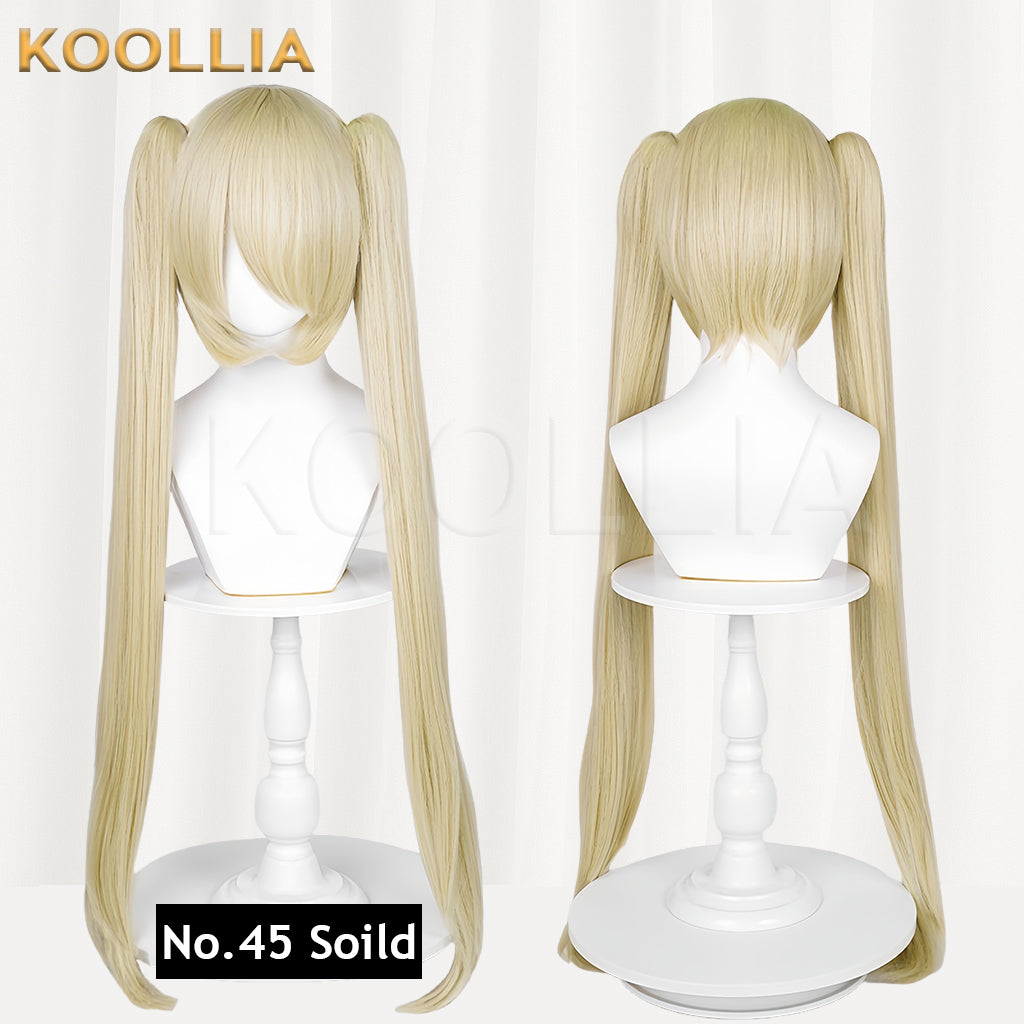 All-purpose Wig Hatsune Miku Twintails With Tiger Mouth Clip