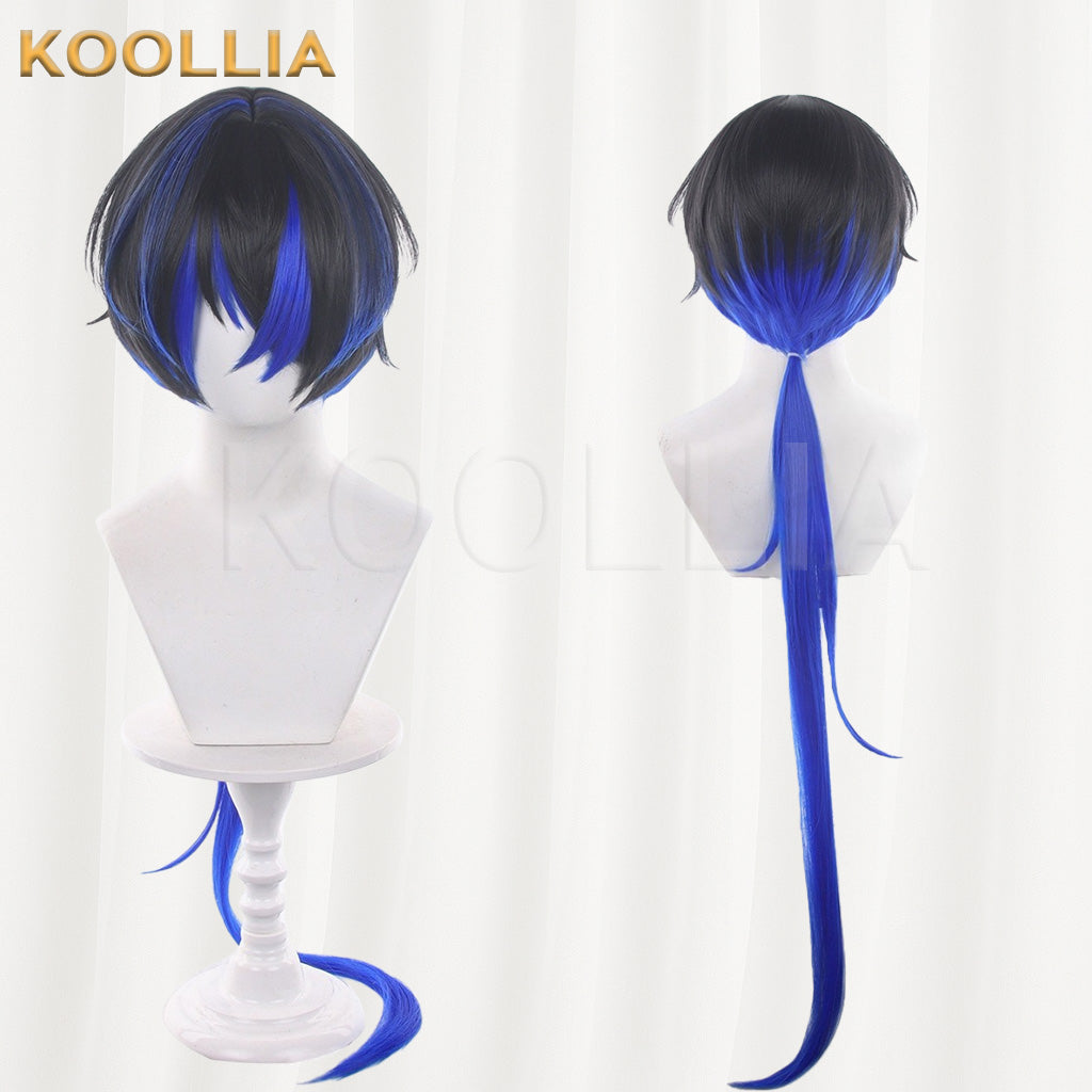Neverness to Everness Daphthir Black Gradient Blue Basic Wig