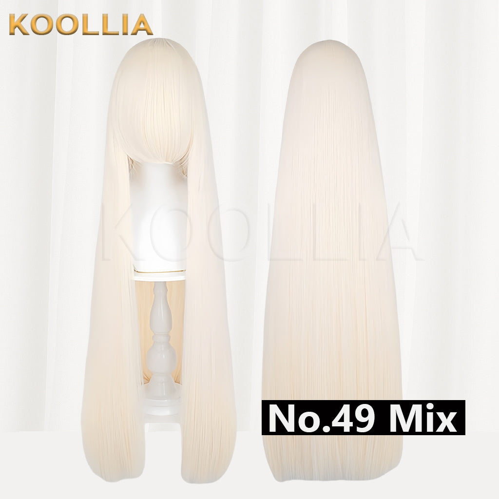 Thickened High-Density 100cm All-Purpose Long Straight Wig(Around 600g)
