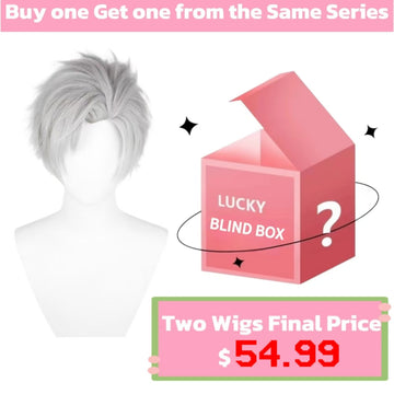 Love and Deepspace Sylus Short Silver Grey Hair Basic Wig - KOOLLIA