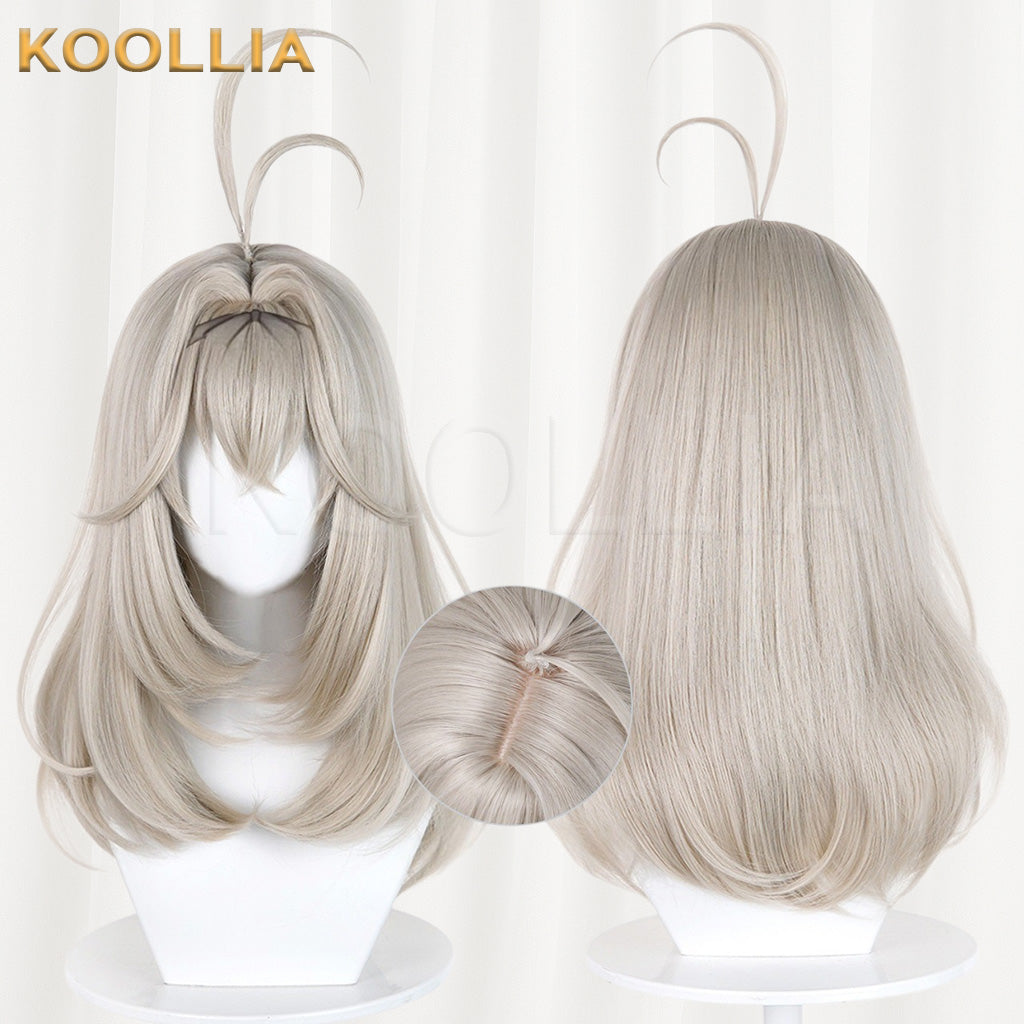 Wonderful Precure Mori Aruruka Light Flaxen Grey Basic Wig