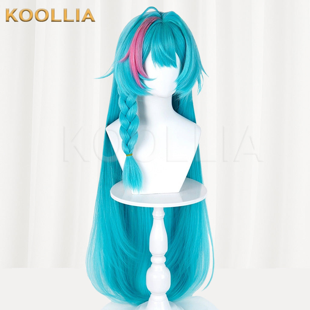 The Other Side Bo He Mint Blue Long Straight Basic Wig