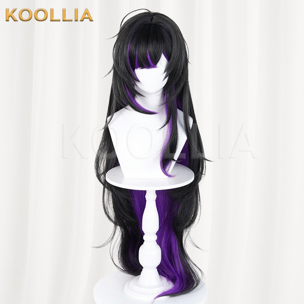 Goddess of Victory: NIKKE Rebell Black‑Purple Gradient Basic Wig