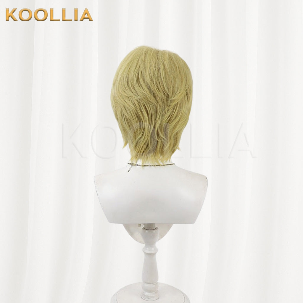 Mobile Suit Gundam SEED Mu La Flaga Golden Short Hair Basic Wig