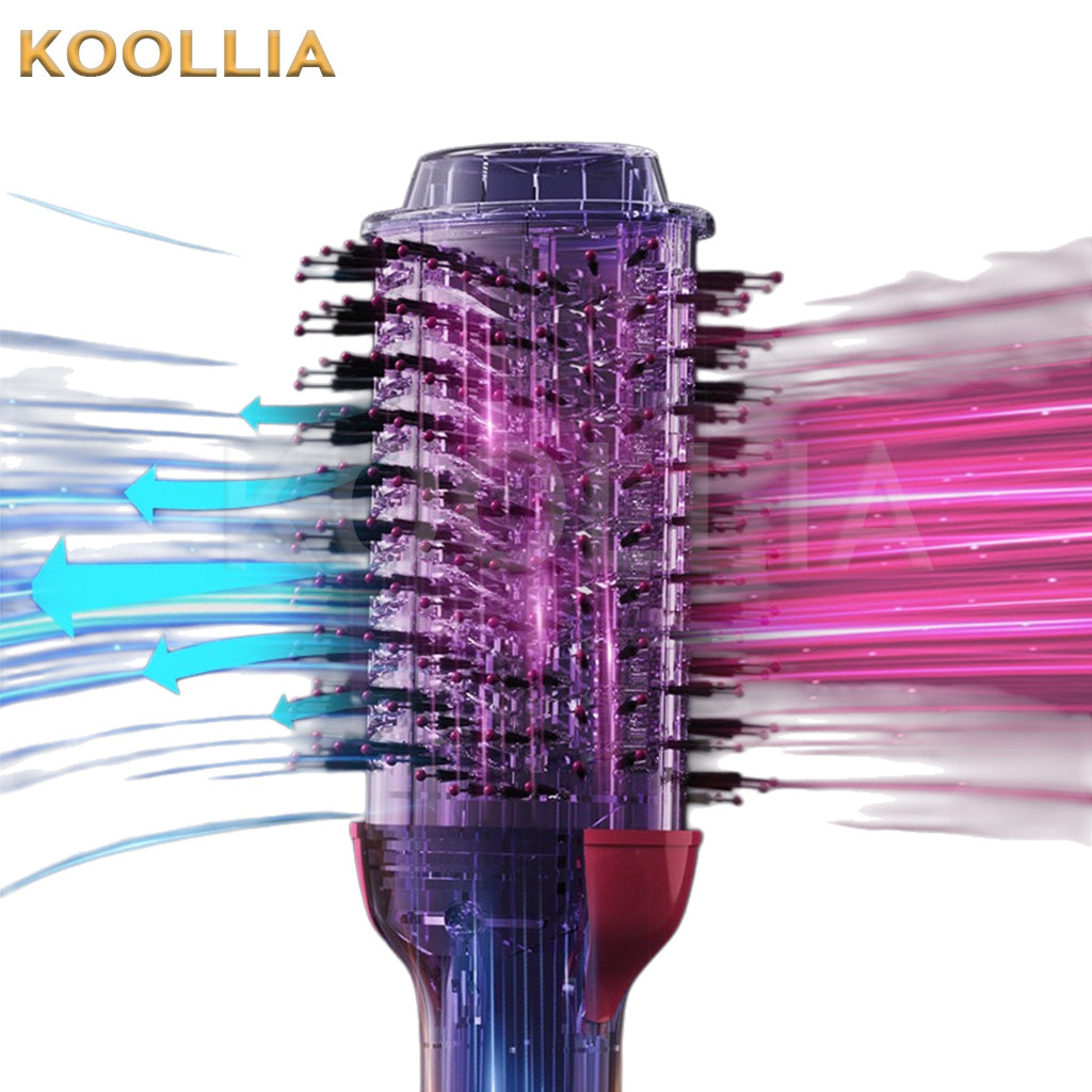 3-in-1 Hot Air Styler Brush Hair Dryer Volumizer Straightener Curler