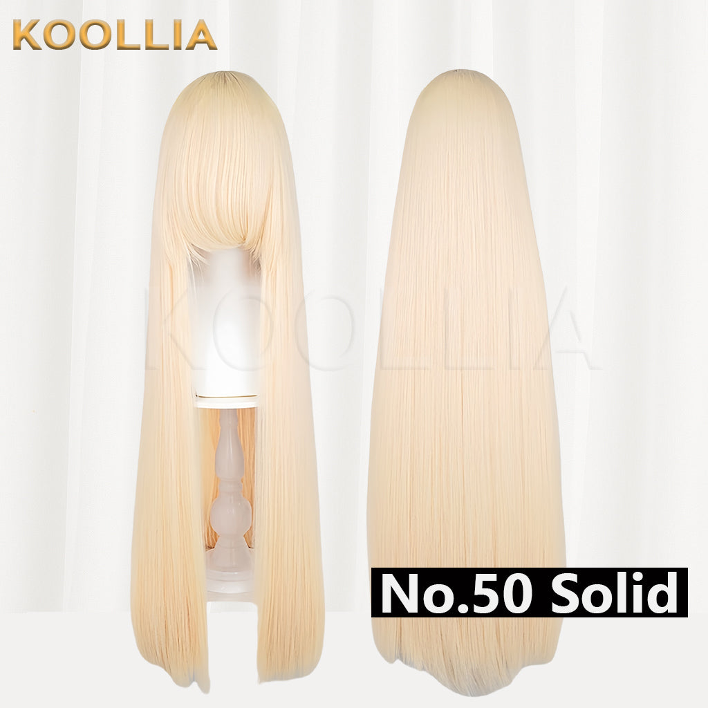 Thickened High-Density 100cm All-Purpose Long Straight Wig(Around 600g)