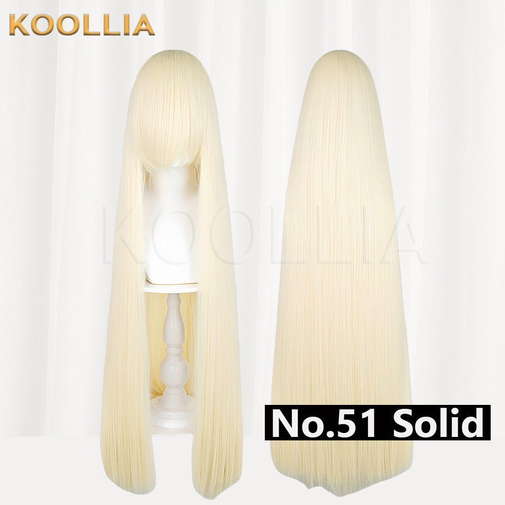 Thickened High-Density 100cm All-Purpose Long Straight Wig(Around 600g)