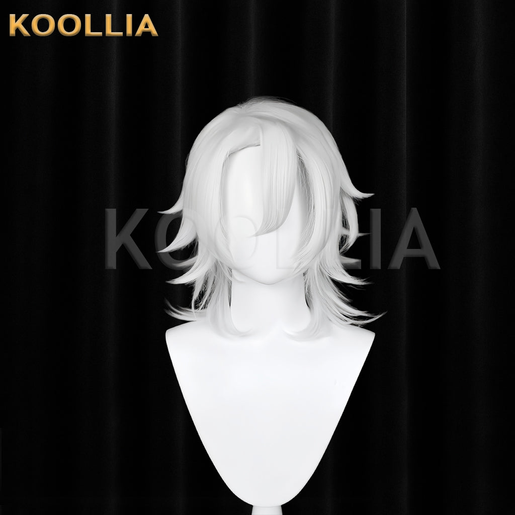 Demon Slayer Uzui Tengen Short White Hair Basic Wig