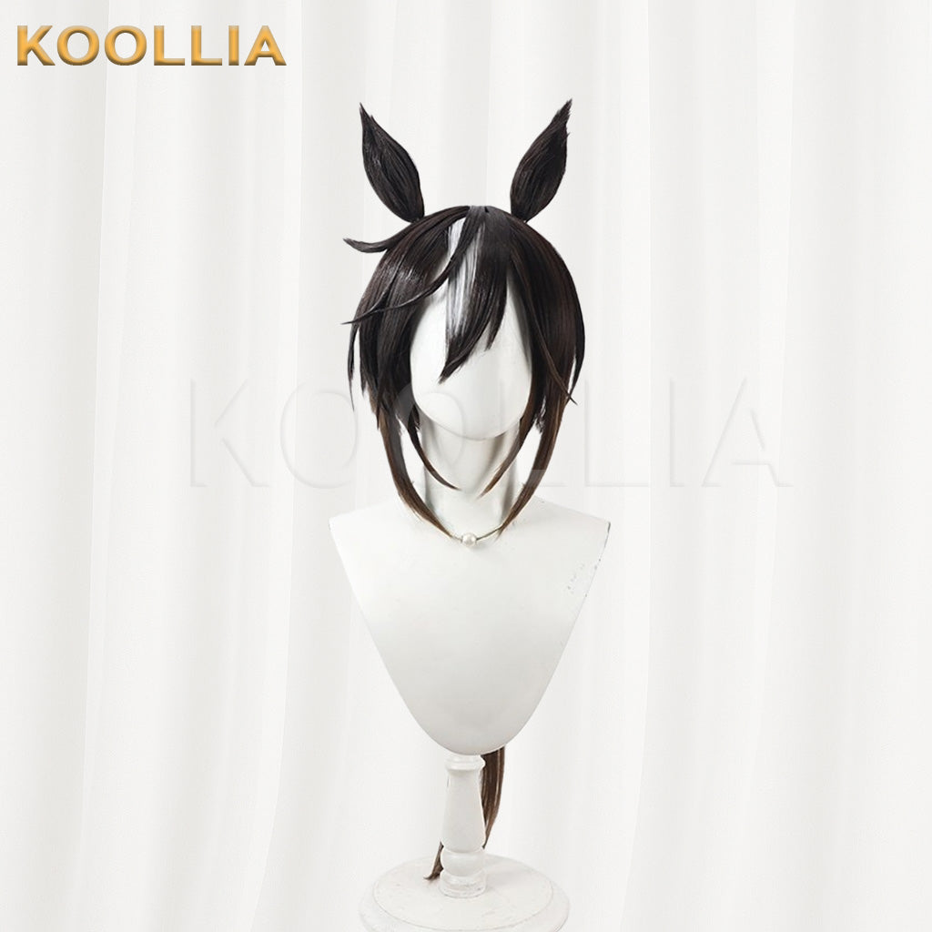 Uma Musume Pretty Derby Stay Gold Black-Brown Gradient Basic Wig