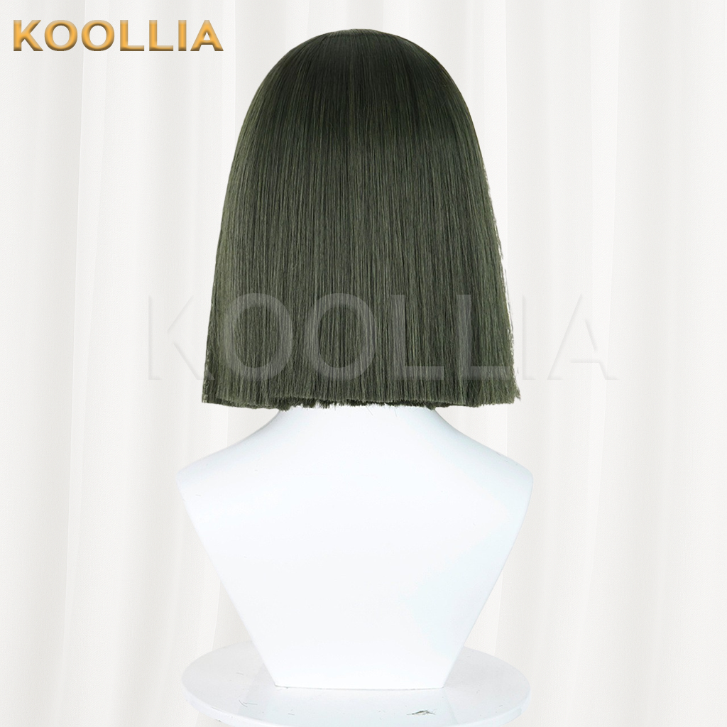 Spirited Away Haku Solid Dark Green Basic Wig