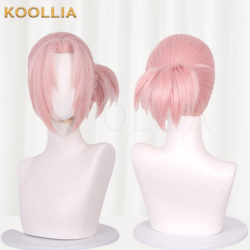 Naruto Sakura Haruno Light Pink Basic Wig Multi-angle Display by koollia