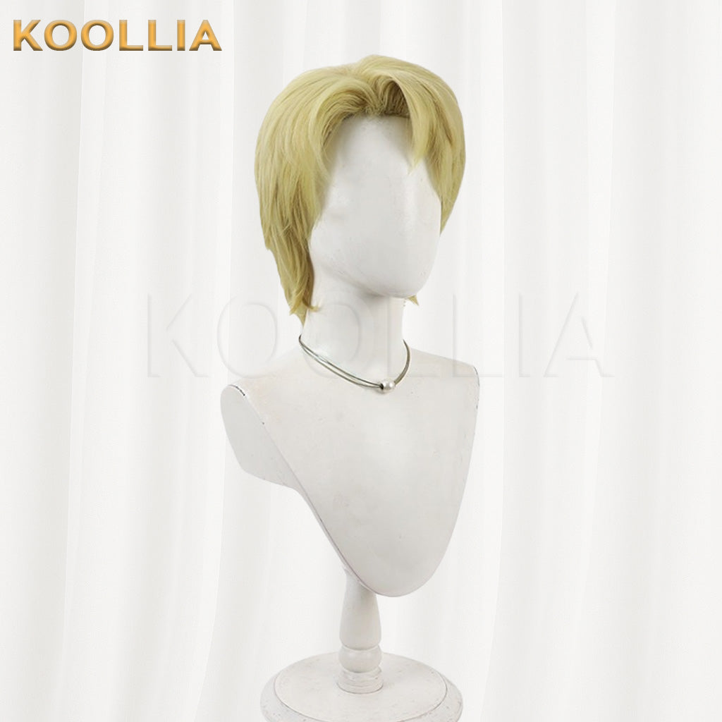 Mobile Suit Gundam SEED Mu La Flaga Golden Short Hair Basic Wig