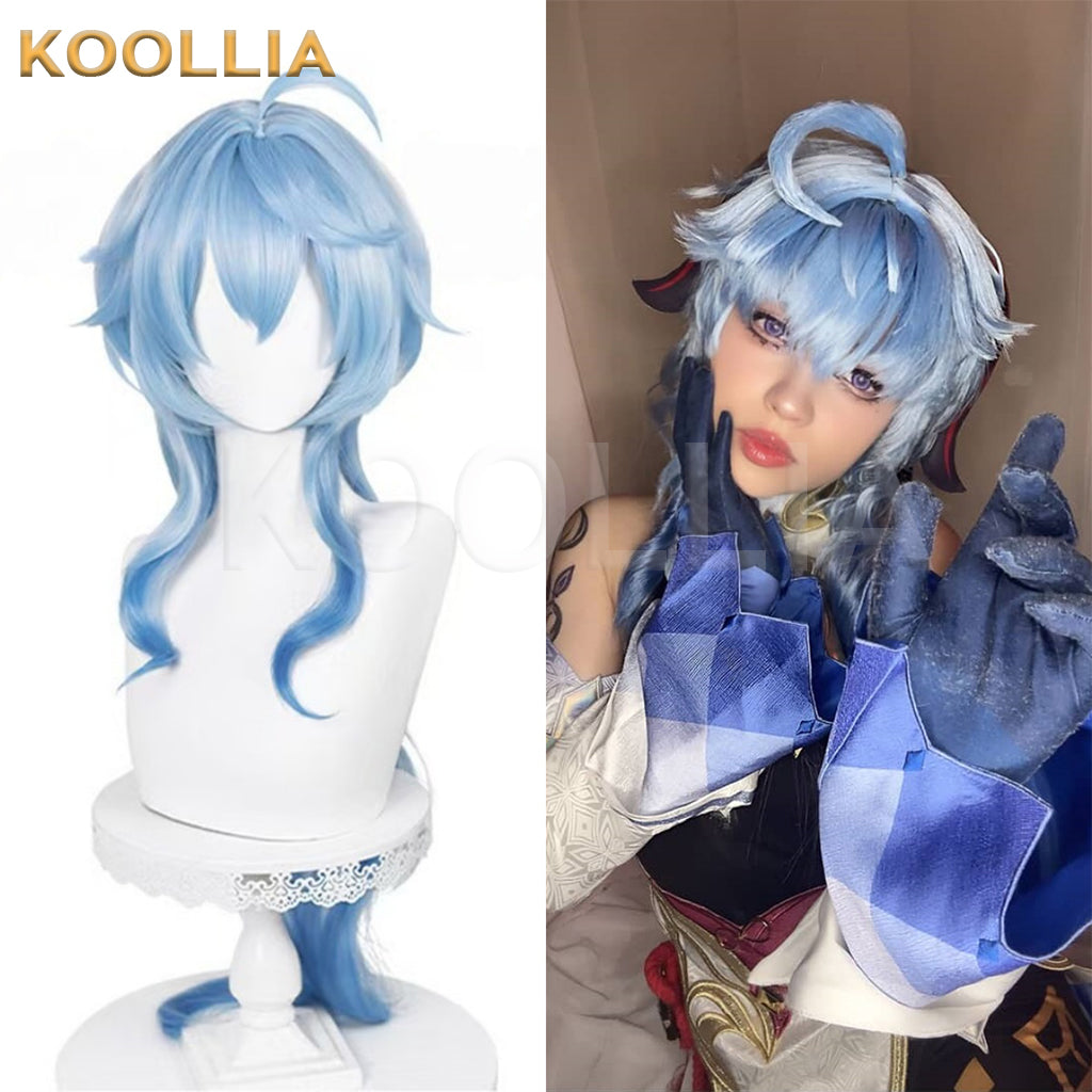 Genshin Impact Ganyu Long Blue Hair Basic Wig