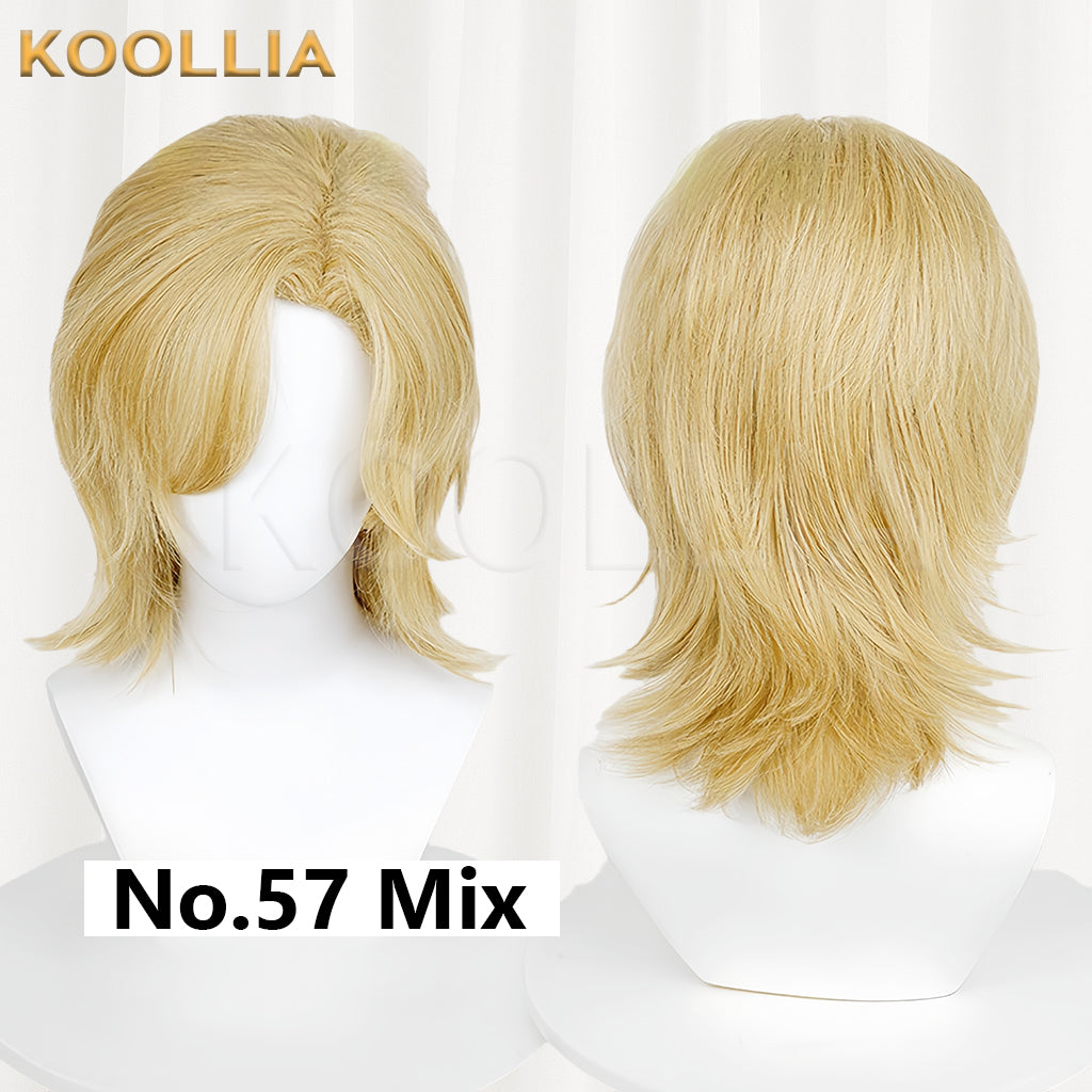 All-purpose Wig Matte Wolf Cut Wig with Side Parting