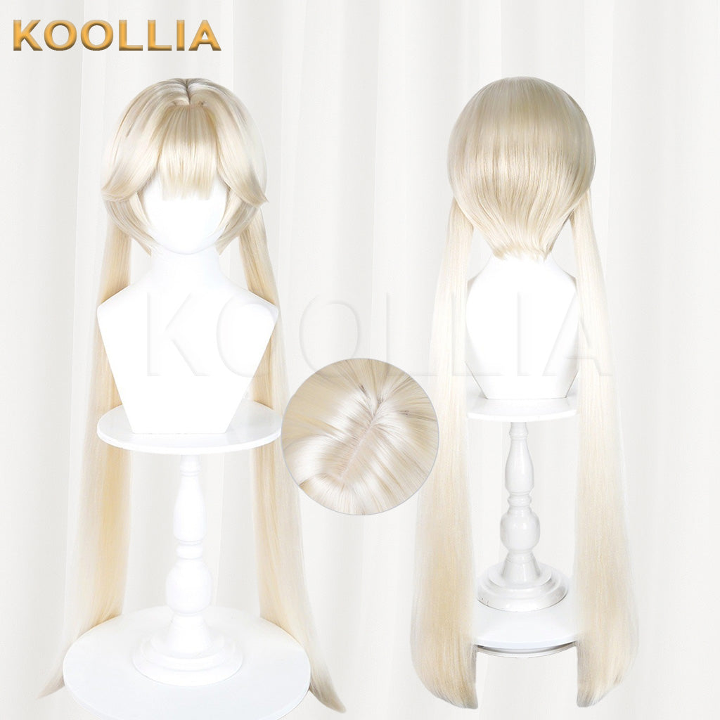 Naraka Bladepoint Yin Zhiping Black Long Twin Tails Basic Wig