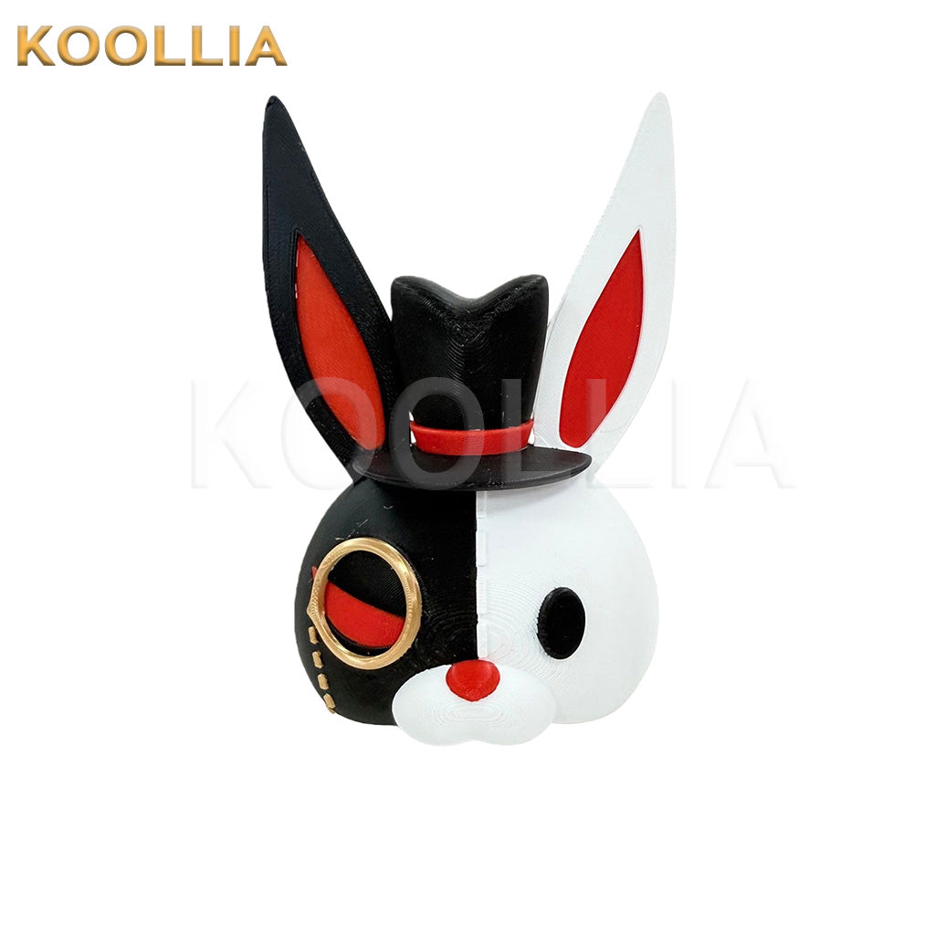 Genshin Impact Spark Black Bunny Ear Mini Hat Cosplay Headwear