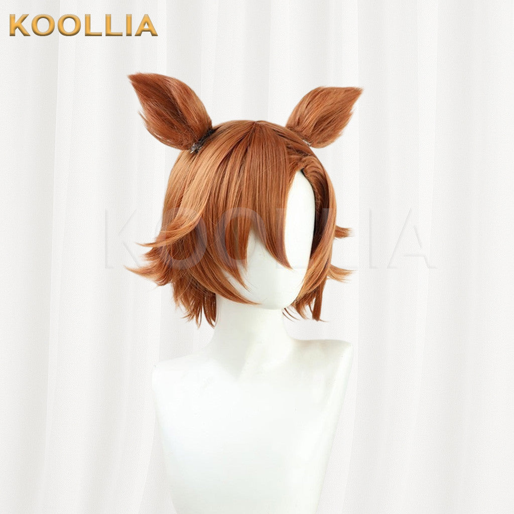 UmaUma Musume Pretty Derby T.M. Opera O Warm Orange Short Layered Flip Basic Wig